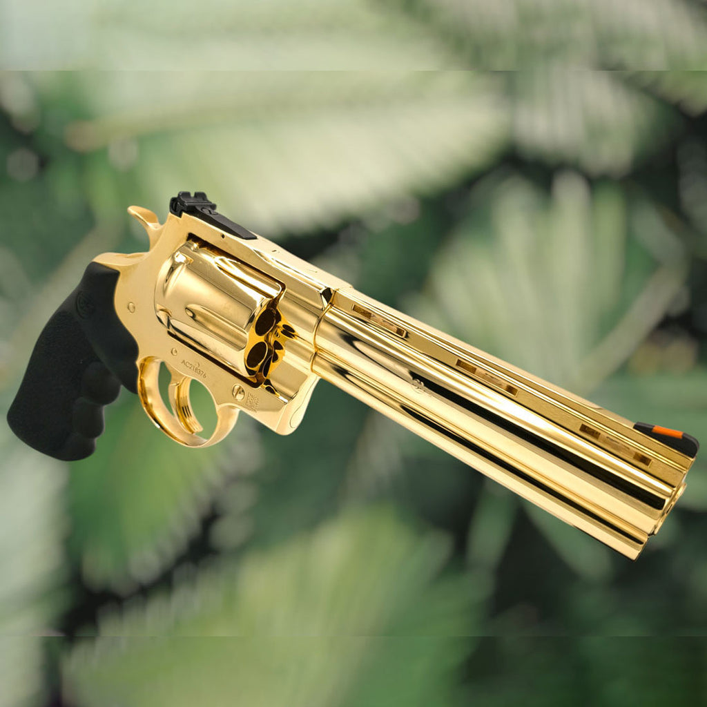 COLT ANACONDA MAXI 6inch ガスガン Colt Anaconda 6-inch .44 Magnum | Full 24K Gold Plated Revolver