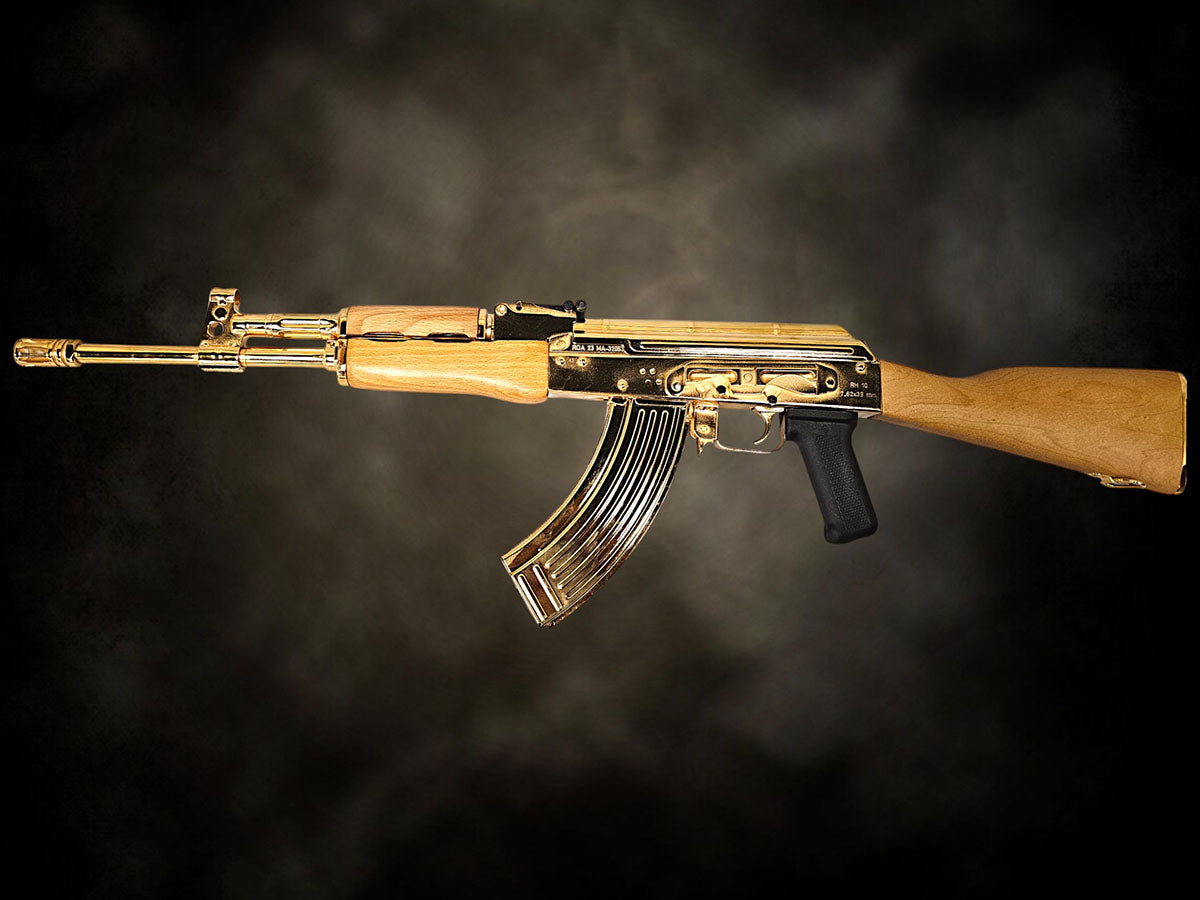 Gold Rifle Profile Top Gun Armory | Custom Engraved & Gold Firearms – California’s Elite