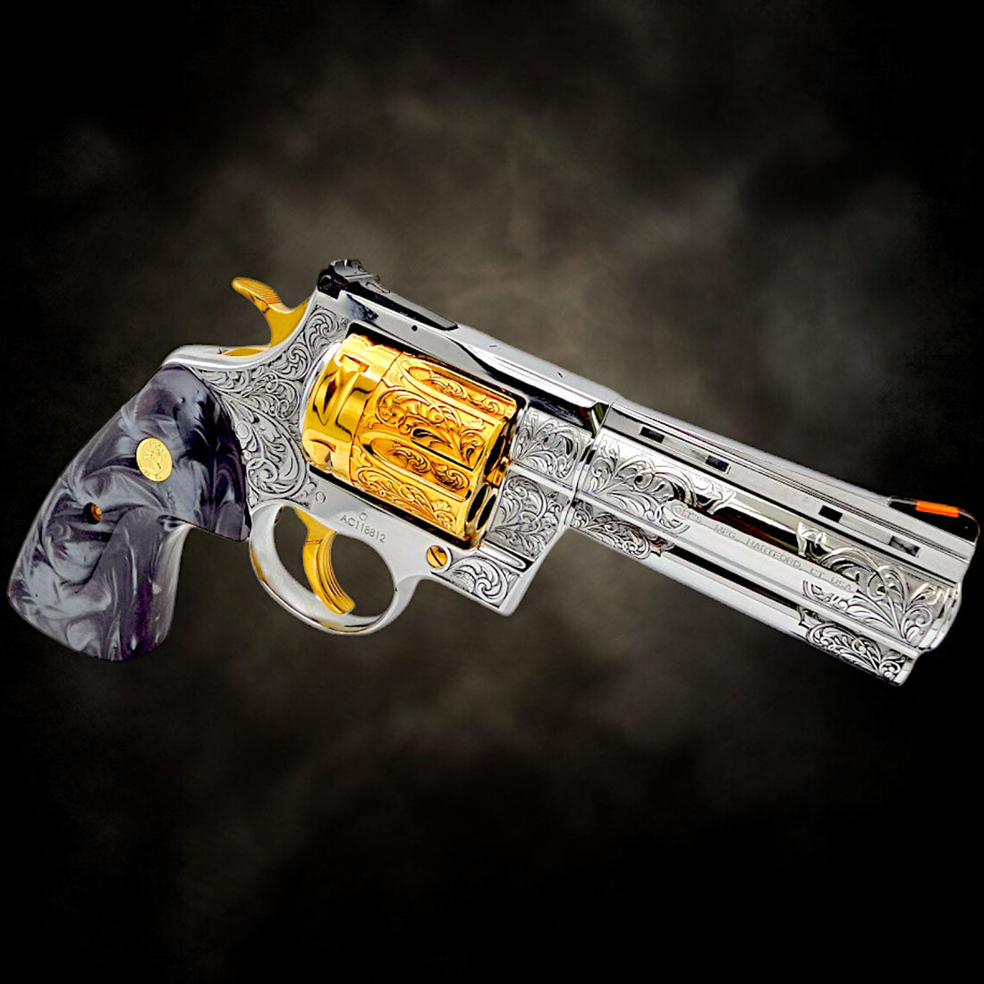 Custom Revolvers | Gold Plated & Engraved Handguns - Top Gun Armory