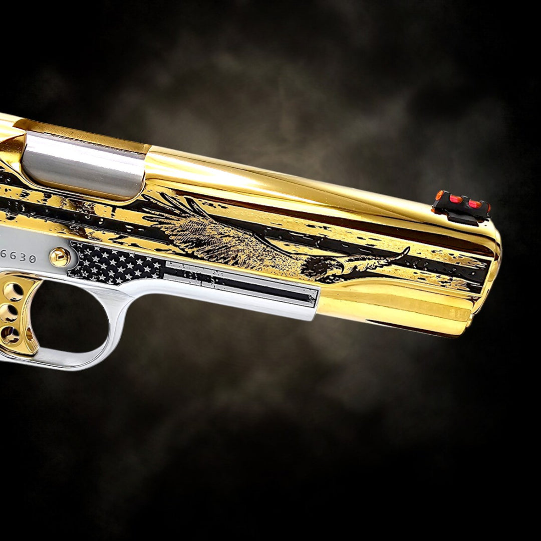 Colt 1911 .45 ACP | America 250 Anniversary | 24K Gold – Top Gun