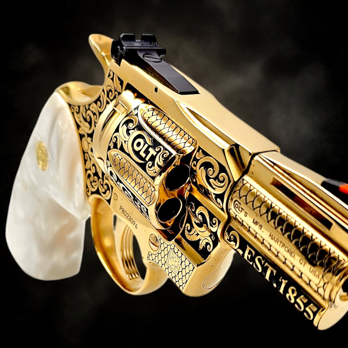 Gold Plated Python Custom Revolvers | Gold Plated & Engraved Handguns - Top Gun Armory