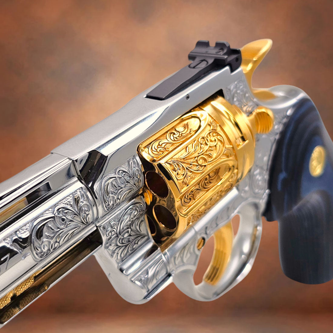 Custom Revolvers | Gold Plated & Engraved Handguns - Top Gun Armory