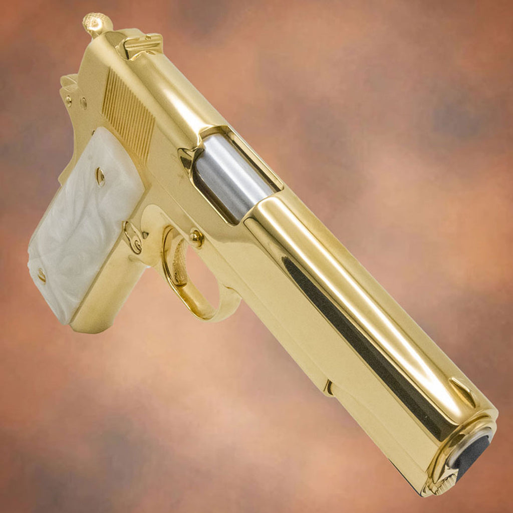 Rock Island 1911 .45 ACP | Custom 24K Gold Pistol - Top Gun Armory CA
