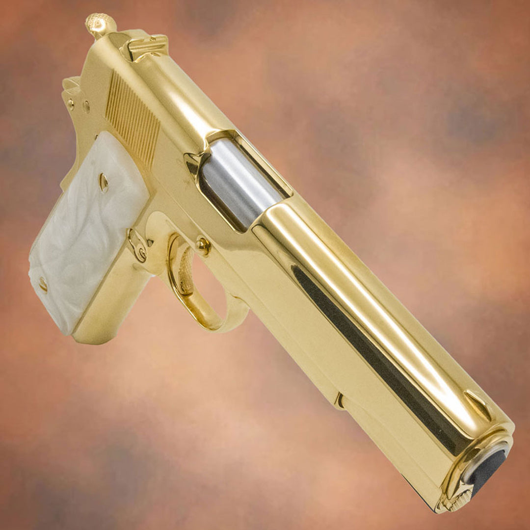 Rock Island 1911 .45 ACP | Custom 24K Gold Pistol - Top Gun Armory CA
